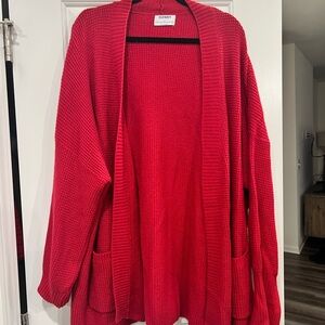 Old Navy Women's Bold Red Cardigan
